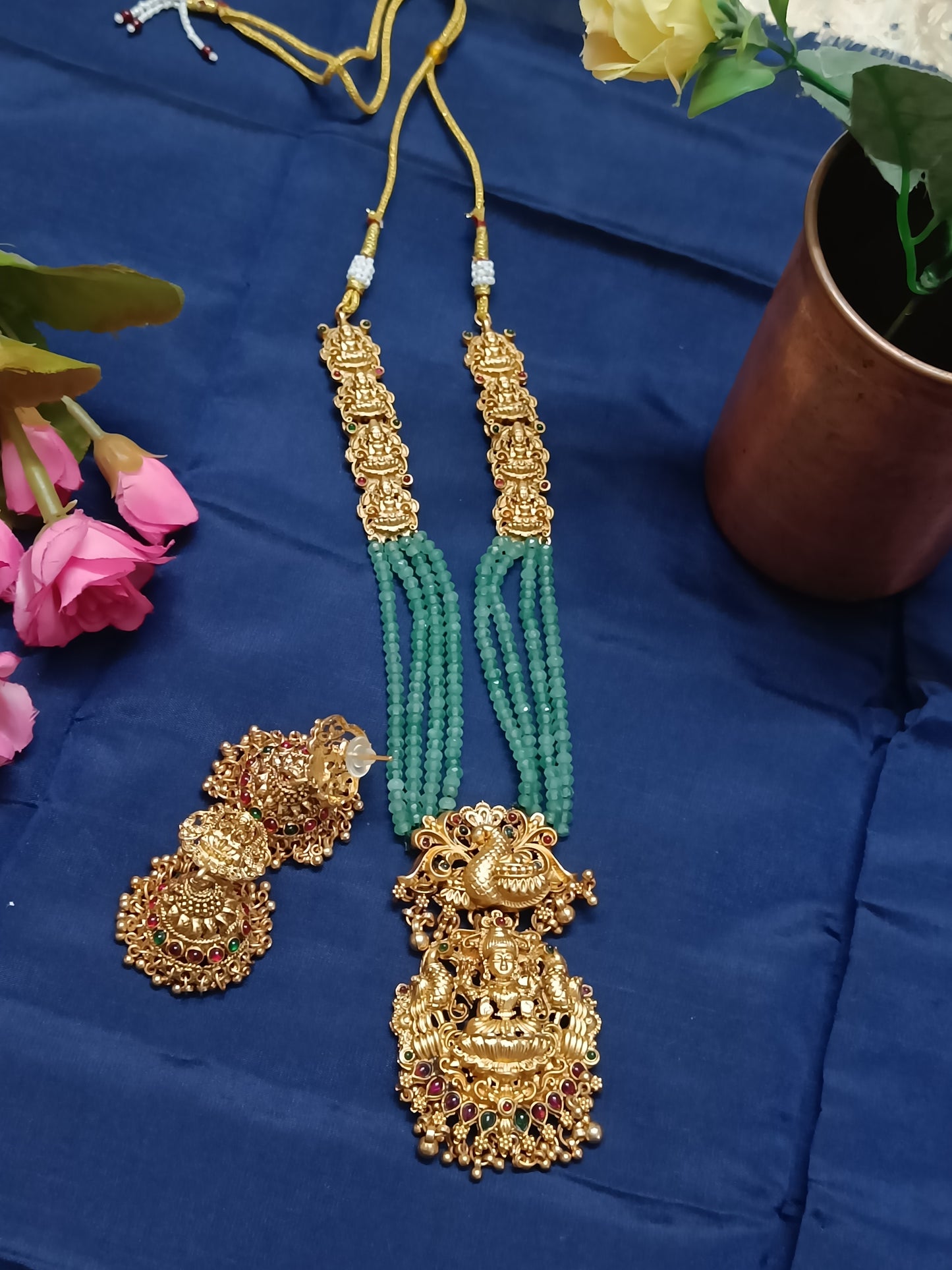 Ashtalakshmi Motifs Necklace