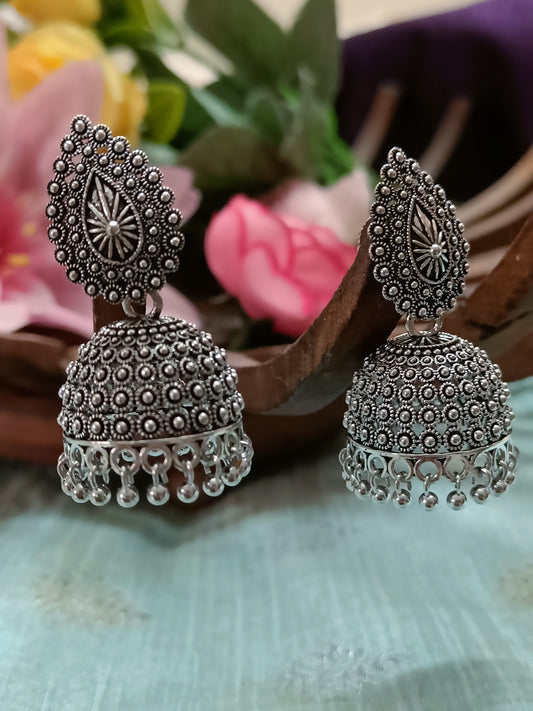 Oxidised Jhumka