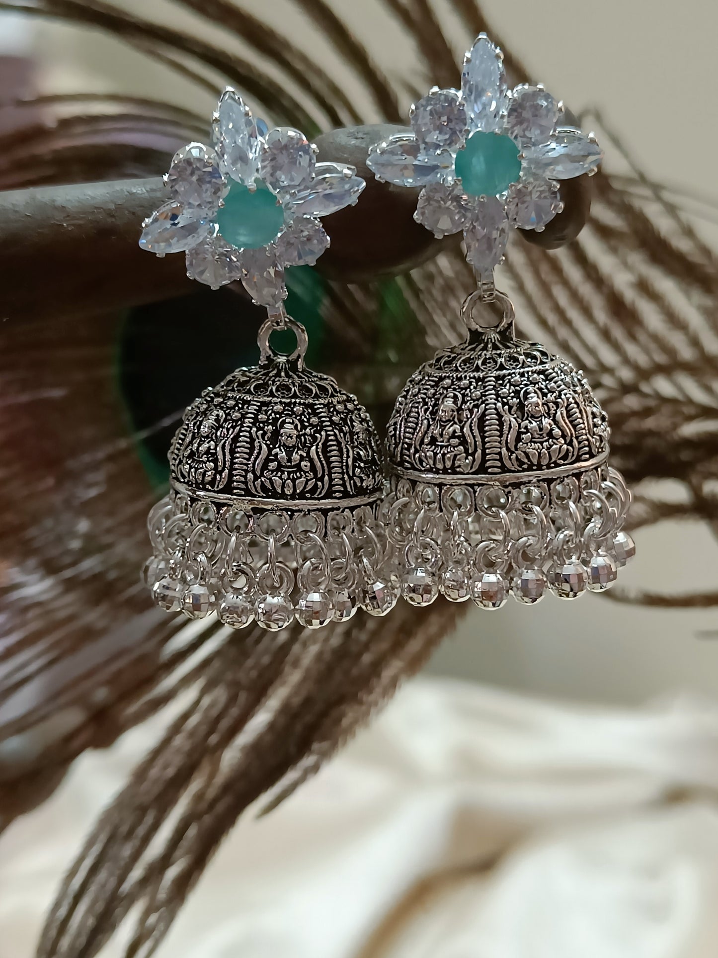 Oxidised Jhumka