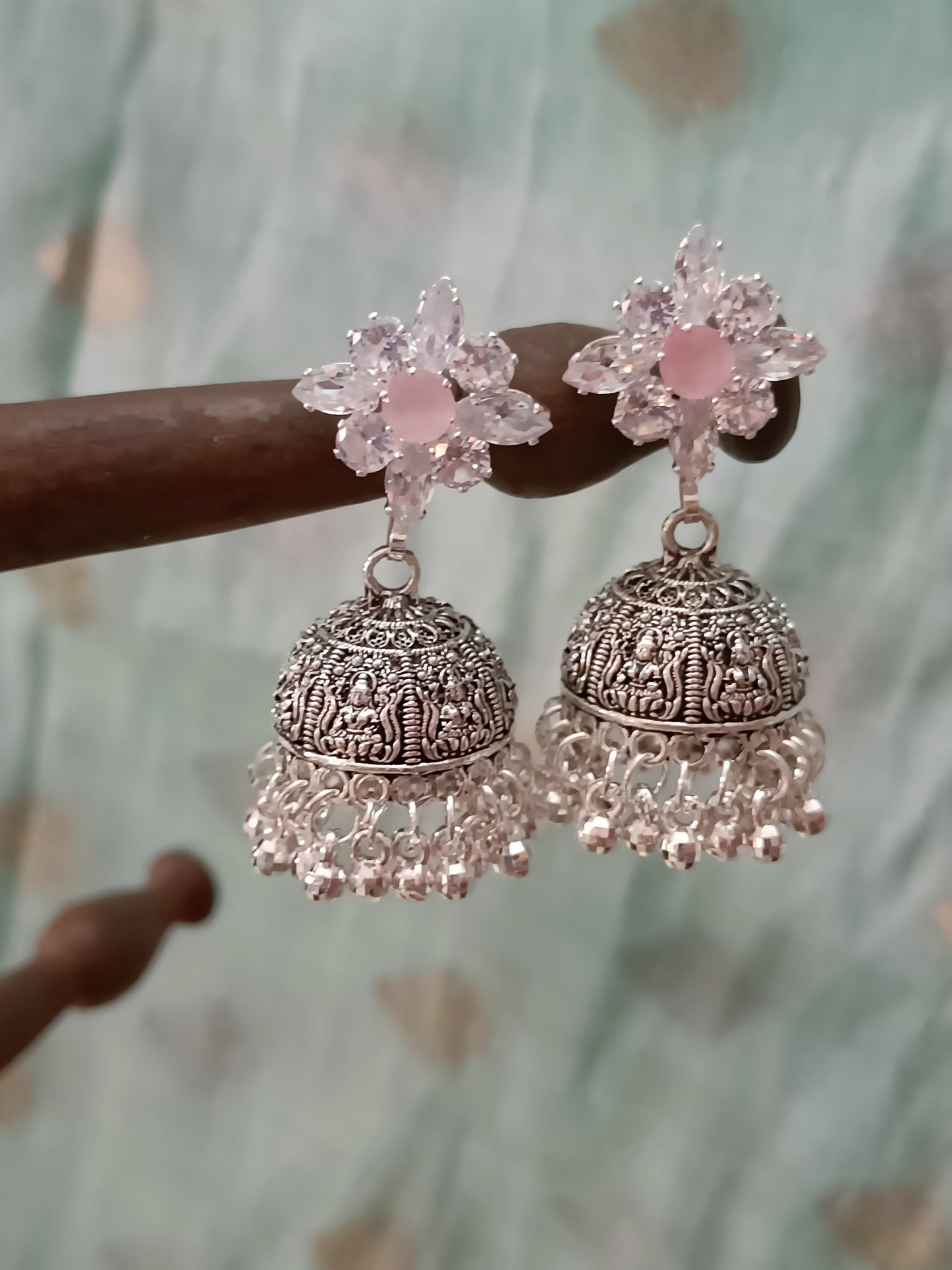Oxidised Jhumka