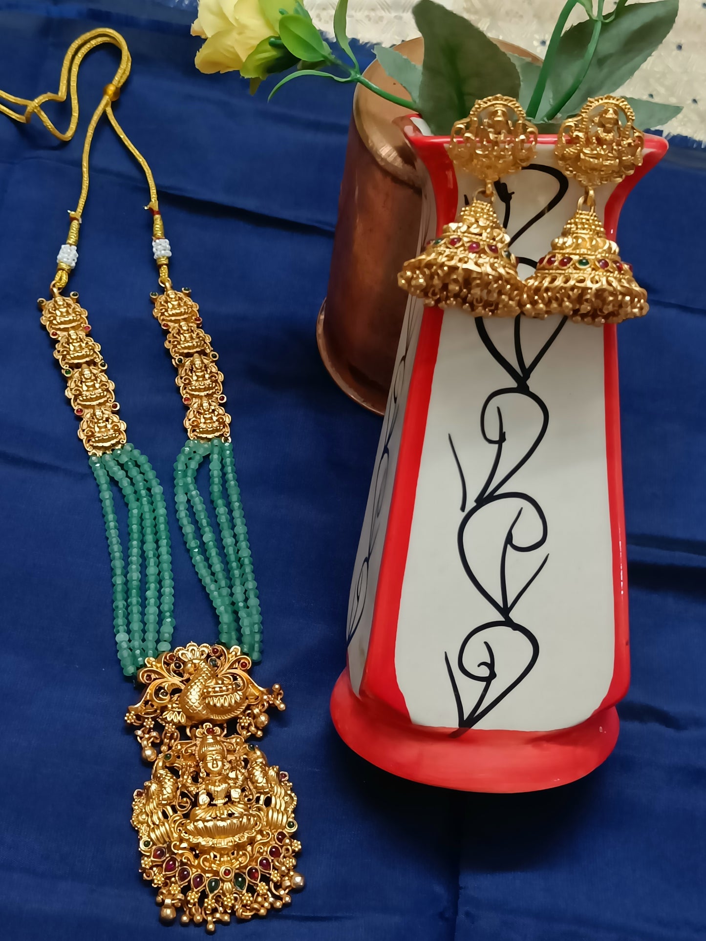 Ashtalakshmi Motifs Necklace