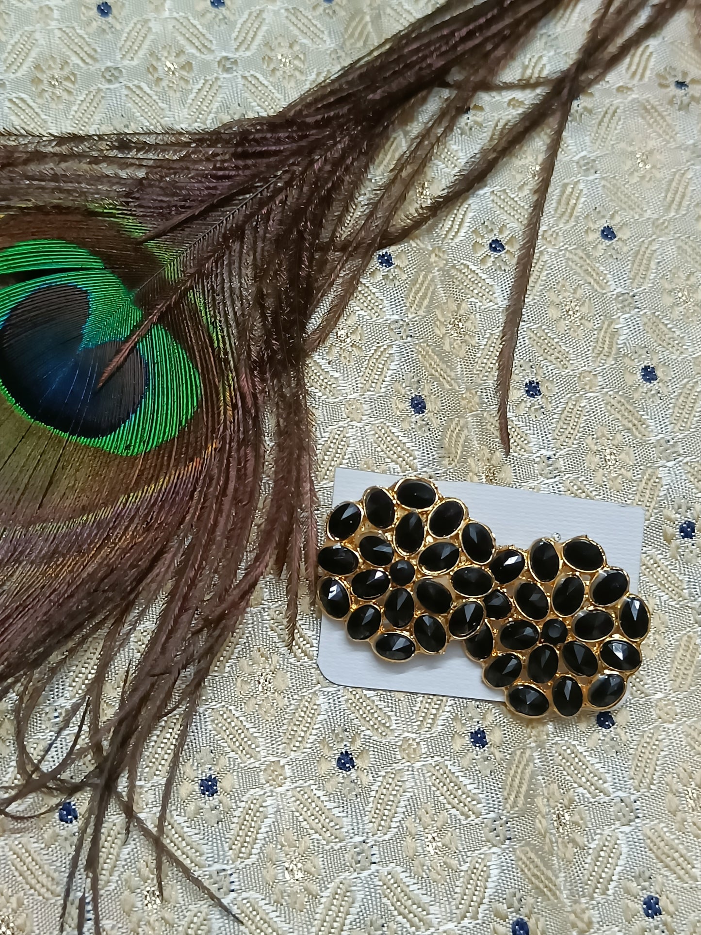 Classy Studs With Royal Blue Stones