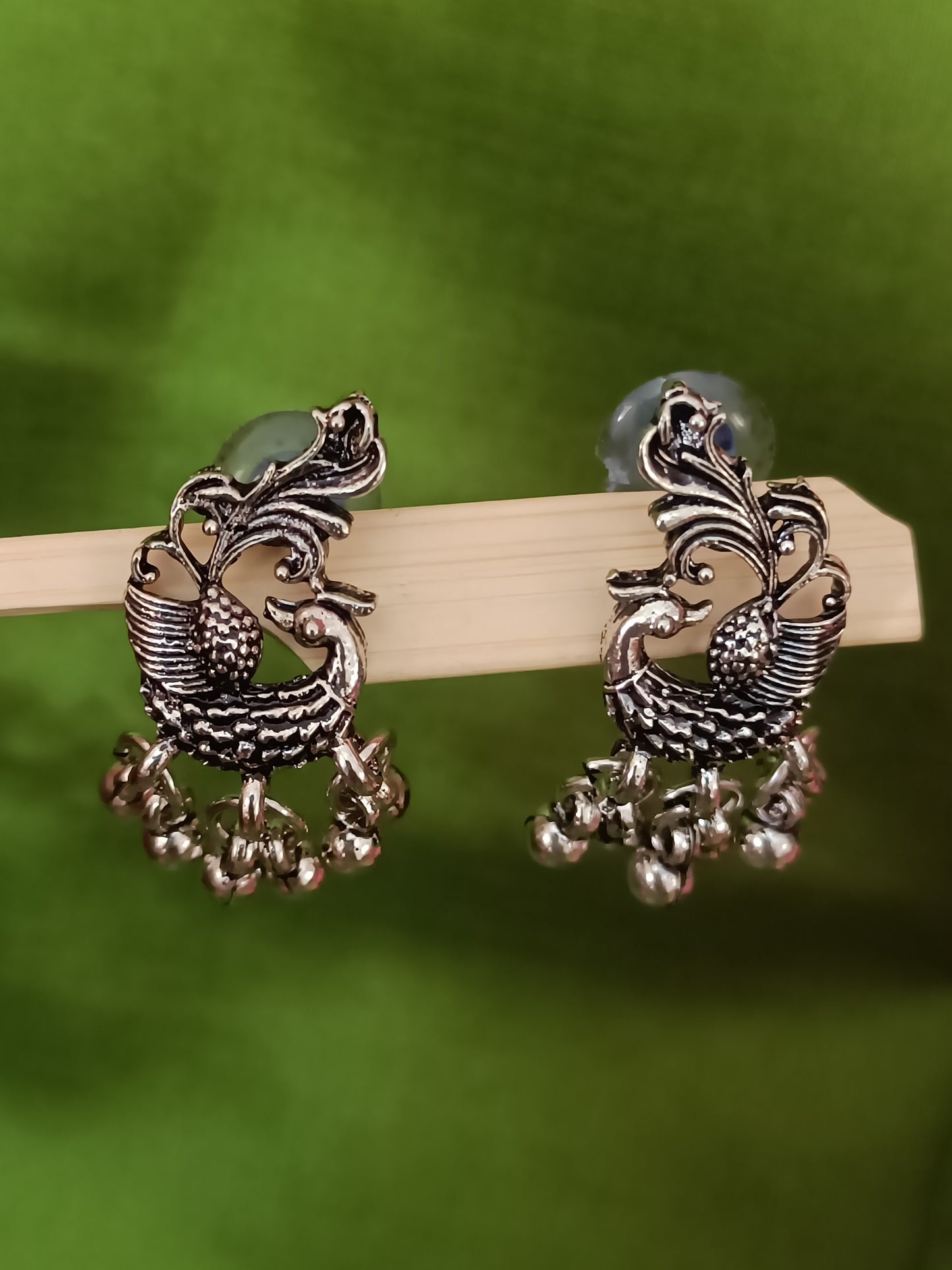 Oxidised Peacock Jewellery Set