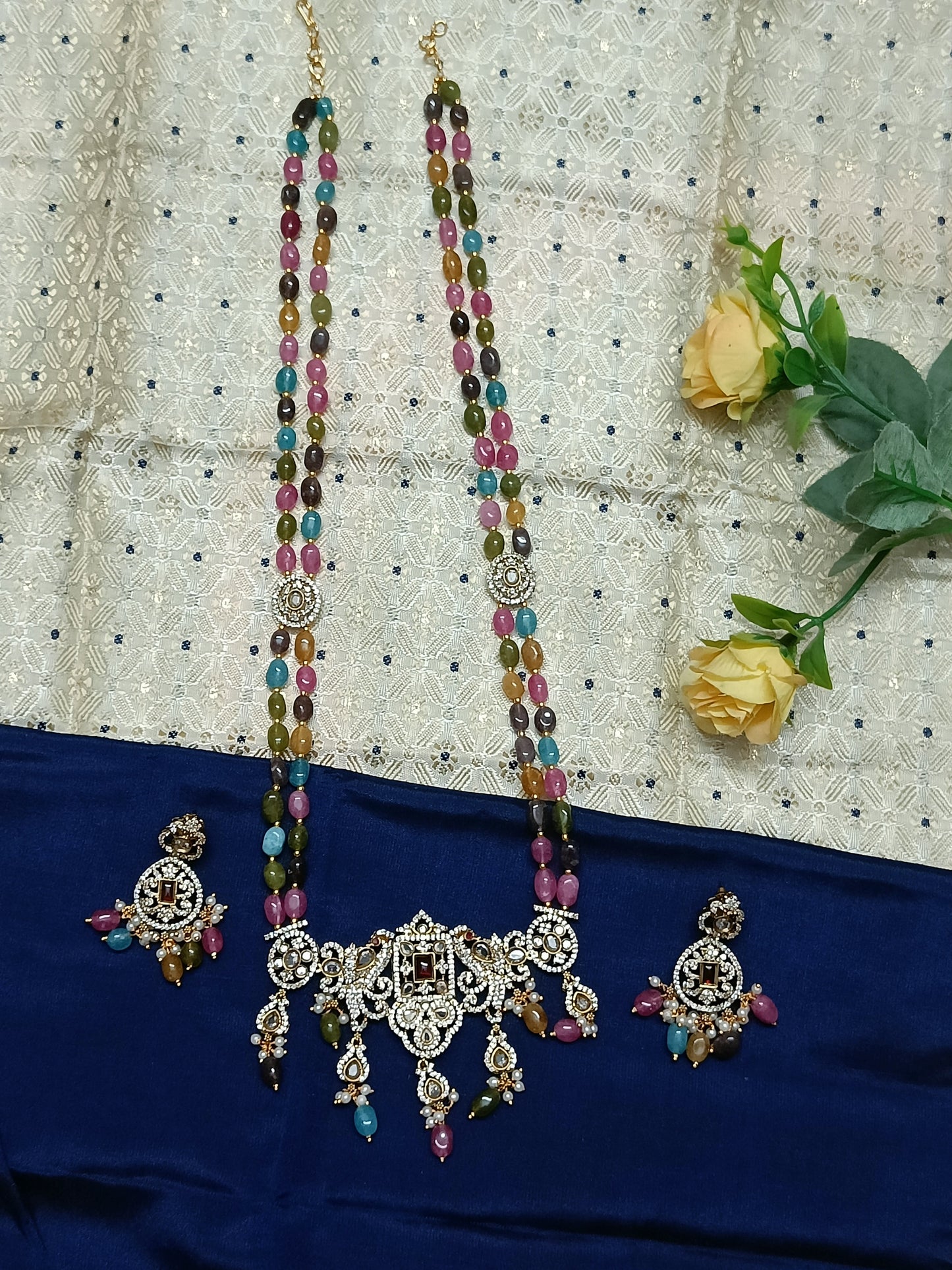 Beautifully Crafted Multi-Coloured Beads Necklace